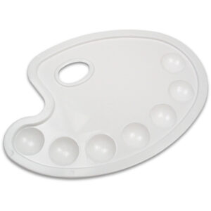 Kunststoff-Palette -oval- / 24x17cm