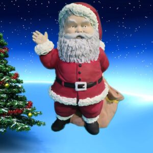 Weihnachtsmann stehend mit Sack 30 cm