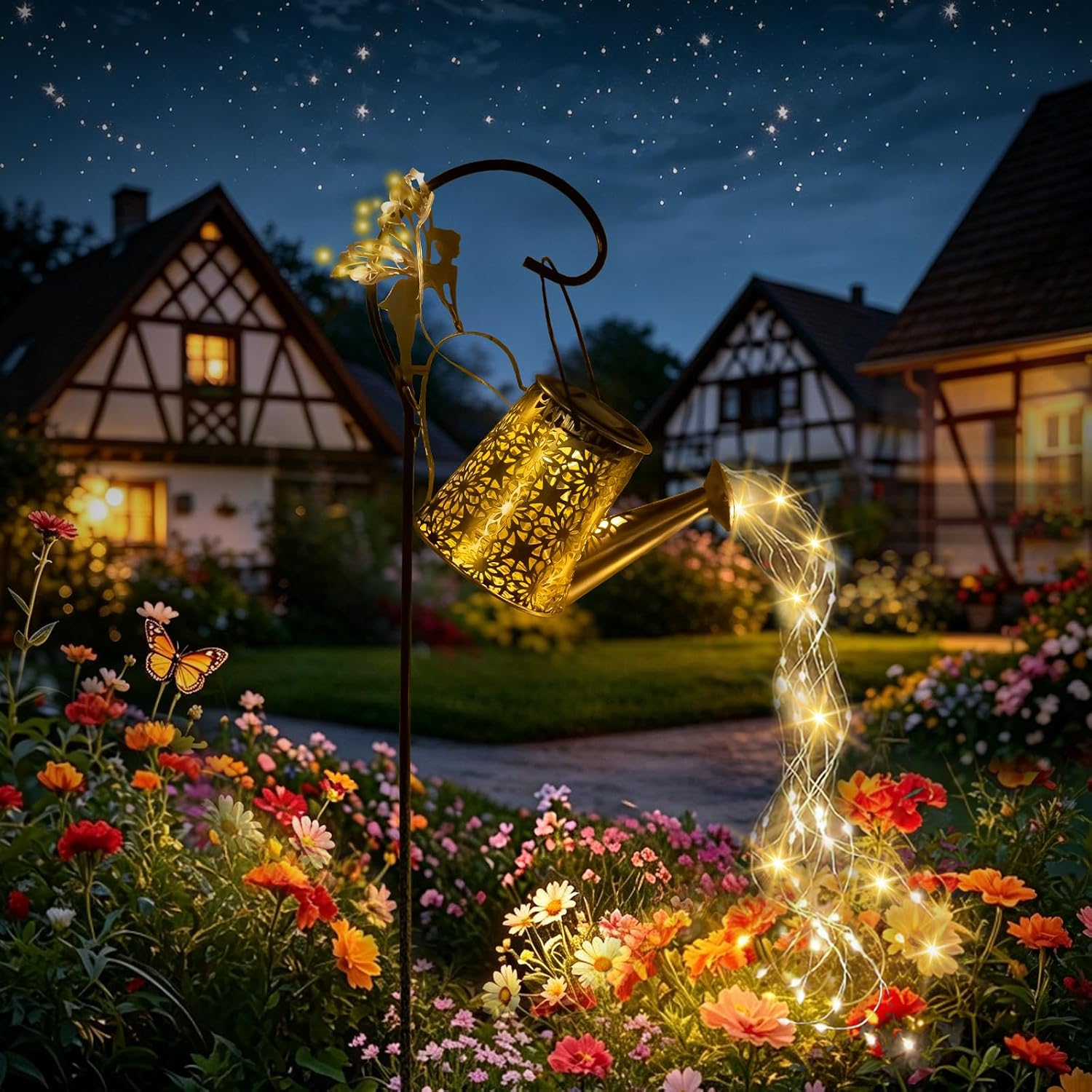 Cexovil Solarlampen für Außen Garten - Led Giesskanne