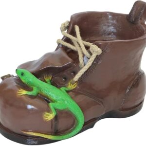 Pflanzfigur Pflanzschuh - rustikales Pflanzgefäß aus Kunststoff
