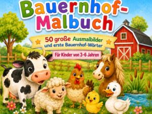 Das große Lern- und Ausmalbuch für Kinder ab 3 Jahren